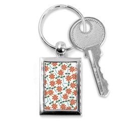 Vector Flower Floral Pattern Seamlesspattern Pink Colorful Kids Key Chain (rectangle) by Vaneshart