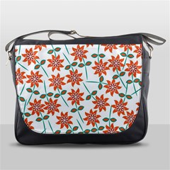 Vector Flower Floral Pattern Seamlesspattern Pink Colorful Kids Messenger Bag by Vaneshart