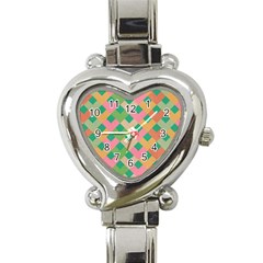 Abstract Seamlesspattern Graphic Lines Vintage Background Grunge Pattern Colorful Heart Italian Charm Watch by Vaneshart