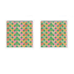 Abstract Seamlesspattern Graphic Lines Vintage Background Grunge Pattern Colorful Cufflinks (square) by Vaneshart