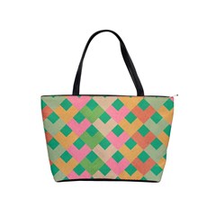 Abstract Seamlesspattern Graphic Lines Vintage Background Grunge Pattern Colorful Classic Shoulder Handbag by Vaneshart