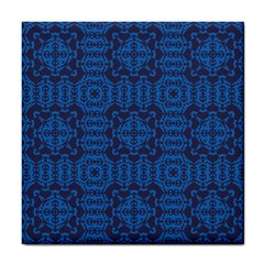 Abstract Seamlesspattern Graphic Lines Vintage Background Blue Elegant Grunge Tile Coaster by Vaneshart