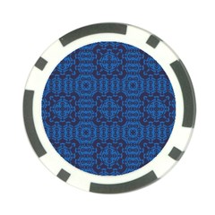 Abstract Seamlesspattern Graphic Lines Vintage Background Blue Elegant Grunge Poker Chip Card Guard (10 Pack) by Vaneshart