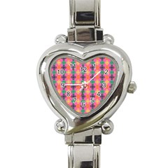 Abstract Seamlesspattern Graphic Lines Vintage Background Grunge Diamond Dotted Heart Italian Charm Watch by Vaneshart