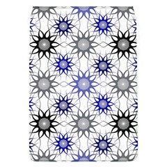 Pearl Pattern Floral Design Art Digital Seamless Blue Black Removable Flap Cover (l) by Vaneshart