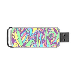 Feathers Pattern Portable Usb Flash (two Sides) by Sobalvarro