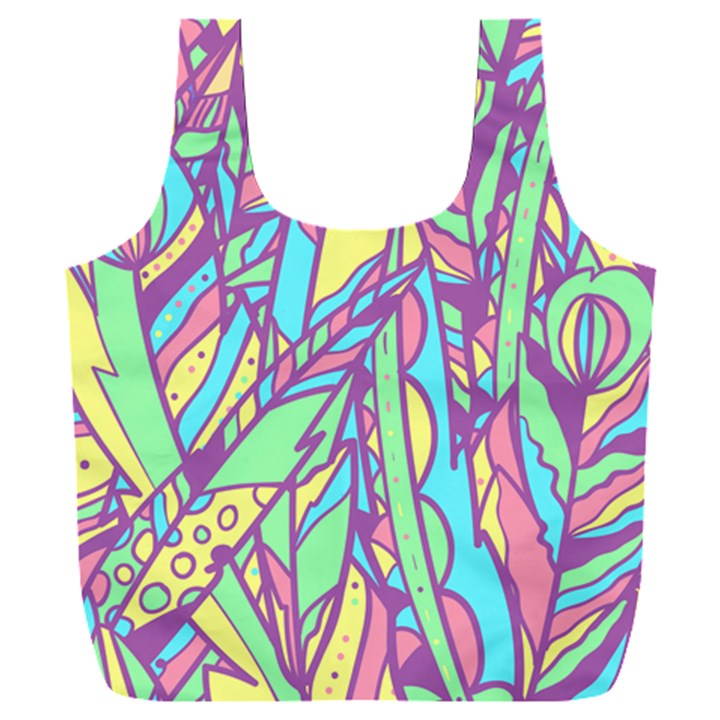 Feathers Pattern Full Print Recycle Bag (XXL)