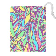 Feathers Pattern Drawstring Pouch (5xl)