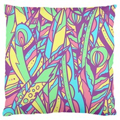 Feathers Pattern Standard Flano Cushion Case (one Side) by Sobalvarro