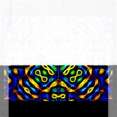 Pattern Geometric Glow Colors Lines Seamless Rectangular Jigsaw Puzzl by Vaneshart