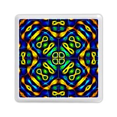 Pattern Geometric Glow Colors Lines Seamless Memory Card Reader (square)