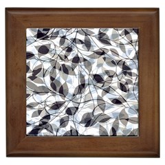 Leaves Pattern Colors Nature Design Framed Tile by Vaneshart