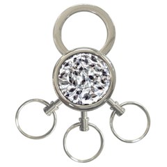 Leaves Pattern Colors Nature Design 3-ring Key Chain