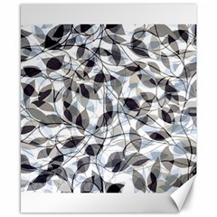 Leaves Pattern Colors Nature Design Canvas 8  X 10  by Vaneshart