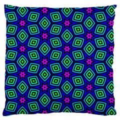 Seamless Pattern Pattern Purple Stars Large Flano Cushion Case (two Sides)