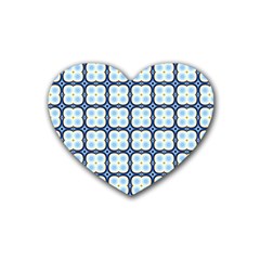 Pattern Design Art Scrapbooking Geometric Cubes Heart Coaster (4 Pack)  by Vaneshart