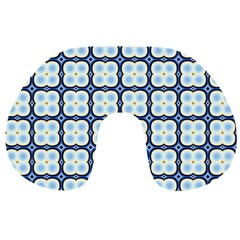 Pattern Design Art Scrapbooking Geometric Cubes Travel Neck Pillow by Vaneshart