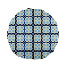 Pattern Design Art Scrapbooking Geometric Cubes Standard 15  Premium Flano Round Cushions by Vaneshart