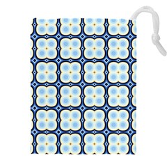 Pattern Design Art Scrapbooking Geometric Cubes Drawstring Pouch (5xl) by Vaneshart