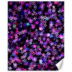 Christmas Paper Star Texture Canvas 11  X 14  by Vaneshart