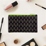 Abstract Seamlesspattern Graphic Lines Vintage Background Grunge Diamond Square Cosmetic Bag (XS) Back