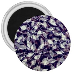 Leaves Pattern Colors Nature Design 3  Magnets by Vaneshart