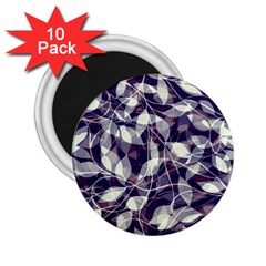 Leaves Pattern Colors Nature Design 2 25  Magnets (10 Pack)  by Vaneshart