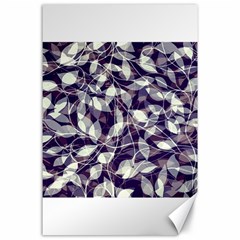 Leaves Pattern Colors Nature Design Canvas 24  X 36  by Vaneshart