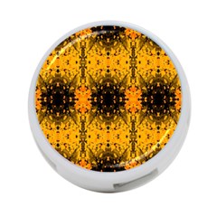 Pattern Wallpaper Background Yellow Amber Black 4-port Usb Hub (one Side) by Vaneshart