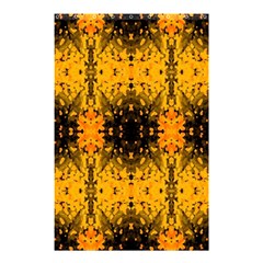 Pattern Wallpaper Background Yellow Amber Black Shower Curtain 48  X 72  (small)  by Vaneshart