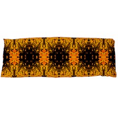 Pattern Wallpaper Background Yellow Amber Black Body Pillow Case (dakimakura) by Vaneshart