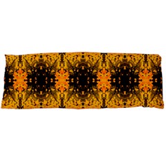 Pattern Wallpaper Background Yellow Amber Black Body Pillow Case Dakimakura (two Sides) by Vaneshart