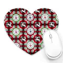 Christmas Happy Holidayw Heart Mousepads by Vaneshart