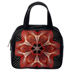 Star Pattern Red Abstract Classic Handbag (one Side) by Vaneshart