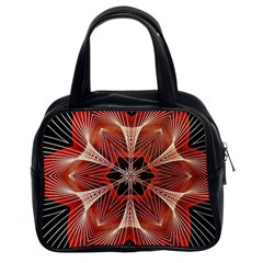 Star Pattern Red Abstract Classic Handbag (two Sides) by Vaneshart