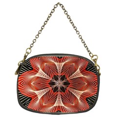 Star Pattern Red Abstract Chain Purse (two Sides) by Vaneshart