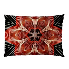 Star Pattern Red Abstract Pillow Case by Vaneshart