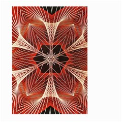 Star Pattern Red Abstract Large Garden Flag (two Sides) by Vaneshart