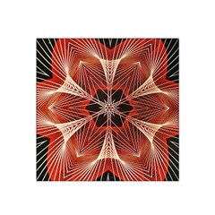 Star Pattern Red Abstract Satin Bandana Scarf by Vaneshart