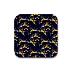 Pearl Pattern Floral Design Art Digital Seamless Rubber Square Coaster (4 Pack)  by Vaneshart