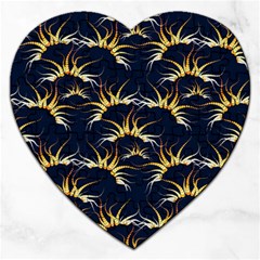 Pearl Pattern Floral Design Art Digital Seamless Jigsaw Puzzle (heart)