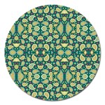 Pattern Abstract Paisley Swirls Artwork Creative Decoration Design Filigree Magnet 5  (Round) Front