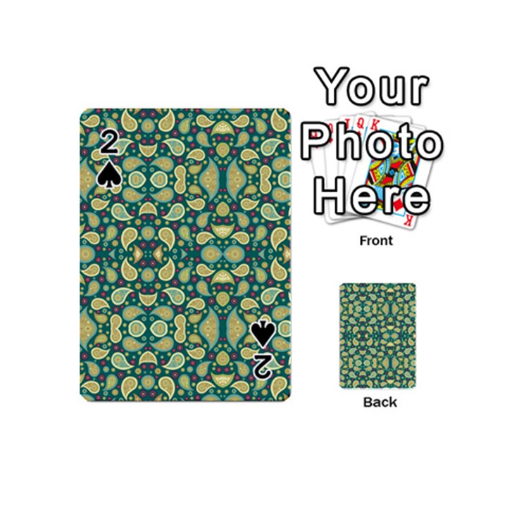 Pattern Abstract Paisley Swirls Artwork Creative Decoration Design Filigree Playing Cards 54 Designs (Mini)