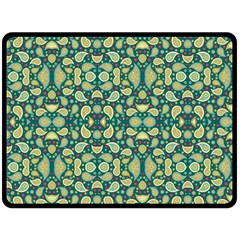 Pattern Abstract Paisley Swirls Artwork Creative Decoration Design Filigree Double Sided Fleece Blanket (Large) 