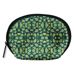 Pattern Abstract Paisley Swirls Artwork Creative Decoration Design Filigree Accessory Pouch (Medium)