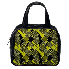 Seamless Pattern Background  Gold Yellow Black Classic Handbag (one Side) by Vaneshart