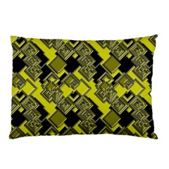 Seamless Pattern Background  Gold Yellow Black Pillow Case by Vaneshart