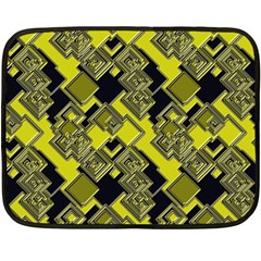 Seamless Pattern Background  Gold Yellow Black Fleece Blanket (mini) by Vaneshart