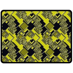 Seamless Pattern Background  Gold Yellow Black Fleece Blanket (large)  by Vaneshart