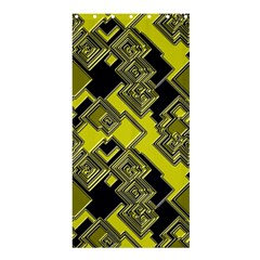 Seamless Pattern Background  Gold Yellow Black Shower Curtain 36  X 72  (stall)  by Vaneshart